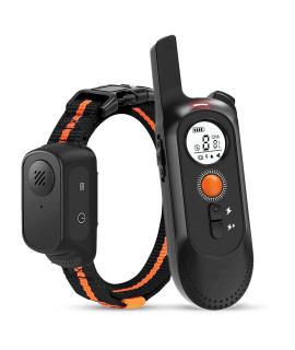 Dog Training Collar with Remote,Rechargeable Waterproof Dog Shock Collar with 1000Ft Control Range for (10- 120lbs) Dogs with Beep Vibration Shock Modes