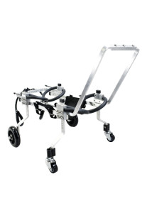 SixBuys Dog Wheelchair for Handicapped Hind Legs Dog,Doggie,Four Wheels Adjustable Dog Wheelchair, cart, 7 Sizes for hind Legs Rehabilitation,Pet Wheelchair