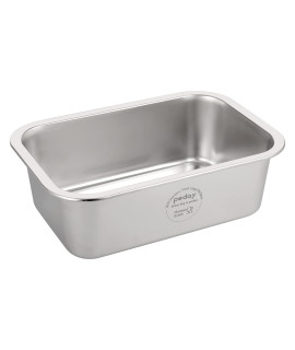 PEDAY Large Dog Water Bowl 304 Stainless Steel Extral Large Dog Bowl for Big & X-Large Dogs