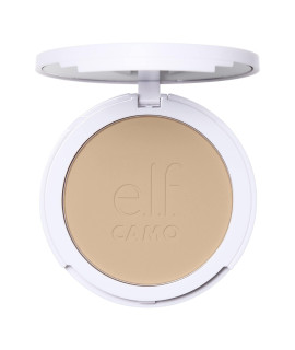 Elf Camo Powder Foundation, Lightweight, Primer-Infused Buildable Long-Lasting Medium-To-Full Coverage Foundation, Light 280 N