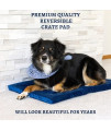 Pet Dreams Eco-Friendly Dog Crate Bed - The Original Crate Pad/ Kennel Mat - Quality Bedding Since 1999, Ultra Soft, Reversible, Non-Toxic Washable Pad That Never Bunches!