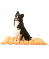 Zonli Outdoor Dog Bed For Medium Dogs Travel Dog Bed For Small Dogs Portable Dog Bed Camping Dog Bed, Waterproof, Machine Washable, Portable, Suitable For Outdoorsofacar Seatfloor(Orange, 40X26)