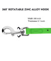 Waterproof Long Leash Durable Dog Recall Training Lead Great for Outdoor Hiking, Training, Yard, Beach and Swimming (Green, 30ft)
