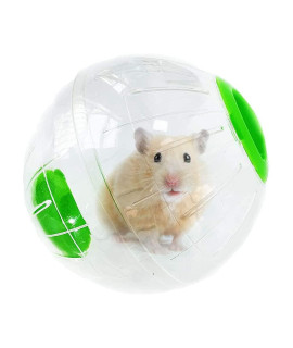 Hamster Exercise Ball Silent Hamster Wheel Small Animals Transparent Ball For Dwar Rat Relieves Boredom And Increases Activity (48 Inch, Green)