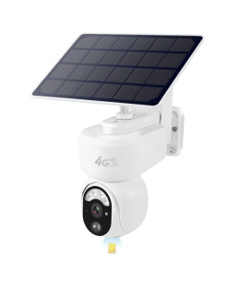 Vyze-Link 4G Lte Cellular Security Camera, Solar Powered Outdoor, Data-Only Sim Card Included, Pir Motion Detection, Color Night Vision, No Wire Needed