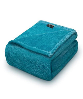 Macevia Waterproof Dog Blanket, Fluffy Soft Pet Blankets For Dogs And Cats, Plush Throw Furniture Protector Cover For Sofa Couch Bed (40X60 Inch, Teal Blue)