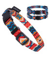 Collardirect Dog Collar For Small Medium Large Dogs Or Puppies, Cute Unique Design With A Quick Release Buckle, Tribal Ethnic Aztec Pattern, Adjustable Soft Nylon (Tribal, Neck Fit 10-13)