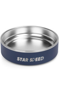 Starspeed 24Oz Stainless Steel Dog Bowls With Rubber Bottom Non-Slip Double Wall Metal Outdoor Dog Food And Water Bowls Weighted Insulated Pet Feeding Bowl For Small,Medium Sized Dogs Or Cats