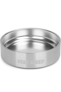 Starspeed 24Oz Stainless Steel Dog Bowls With Rubber Bottom Non-Slip Double Wall Metal Outdoor Dog Food And Water Bowls Weighted Insulated Pet Feeding Bowl For Small,Medium Sized Dogs Or Cats