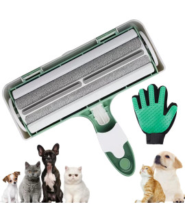 TuHeeHuT pet Hair Remover,Reproducible and efficient cat and Dog Hair Remover Hair Removal Tool for Furniture, Sofas, Carpets with Pet Grooming Gloves