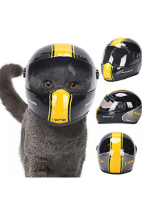 Bahar Pet Helmet Mini Dog Cat Helm Doggie Motorcycle Bike Hat Cap Outdoor Safety Anti Collision