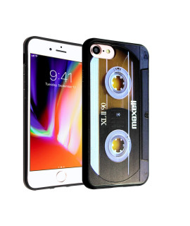 Caseternity Tpu Case Cover Compatible With Iphone Se 2022 47 Inch Slim Fit Cover Bumper Anti Scratch Protector Iphone Se 2020 Maxell Retro Cassette Tape