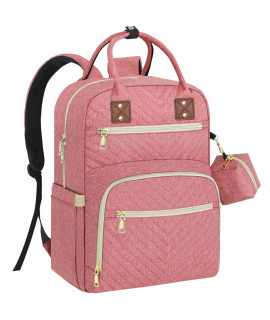 Tenot Baby Diaper Bag Backpack, Travel Diaper Bags For Baby Girl Boy Large Capacity Baby Bag Backpack For Women Pink