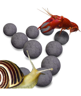 Sungrow Snail And Crayfish Energy Balls, Enhance Color, Calcium-Rich Gray Pearls For Invertebrates, Functional And Beneficial Cool Dacor
