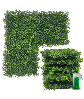 Bybeton Artificial Grass Backdrop Wall,10X 10(16Pc) Uv-Anti Boxwood Hedge Topiary Wall Panels For Indoor Outdoor Privacy Protected And Garden,Balcony,Privacy Fence Screen Dacor