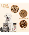 Jungle Calling Freeze Dried Duck Cube Dog and Cat Treats, Single Ingredient, High Protein and Low Fat Chewy Snacks, 2.8 oz