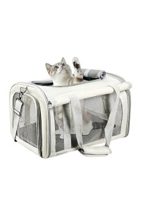 Cat Carriers for Large Cats 20 lbs+, Pet Carrier with Cover, Cat Carrier for Medium and Large Cats,?18.5 Inch Long Soft Side Dog Carrier for Medium Dogs and Medium Cats Under 25