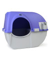 Omega Paw Roll 'n Clean Self Cleaning Cat and Kitten Litter Box with 16 x 13 x 0.30 Inches Cleaning Litter Box Mat for Cats, Clean Floor, and Carpet