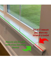 29.5 Inch Long x 3.25 Inch Deep Transparent (Clear) Window Sill Guard Protector for Dog and Cat Claws, Biting, 29-3-C-SS C-SS