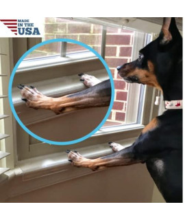 23.5 Inch Long x 4.25 Inch Deep Transparent (Clear) Window Sill Guard Protector for Dog and Cat Claws, Biting, Scratching, Chewing, and More