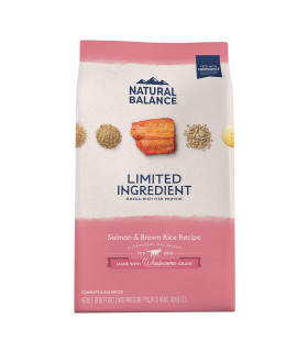 Natural Balance Limited Ingredient Salmon & Brown Rice Recipe | Adult Dry Dog Food | 24-lb. Bag
