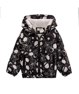 Welaken Boys Water-Resistant Jacket With Universe Print, Sun Protection And Seasonal Transformation Jacket
