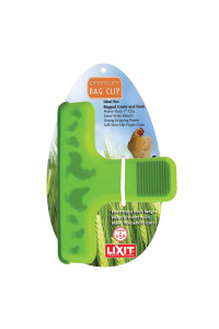 Lixit Dog, Cat, And Small Animal Chip Clip For Dry Food Bags (Green)