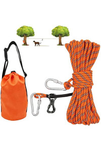 XiaZ Dog Tie Out Cable for Camping, 75ft Portable Overhead Trolley System for Dogs up to 200lbs?Dog Lead for Yard, Camping, Parks, Outdoor Events,5 min Set-up