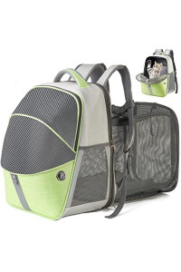 ELLONI Cat Backpack Expandable - Pet Carrier Backpack - Cat Carrier Backpack Expandable Durable Breathable Mesh, Pet