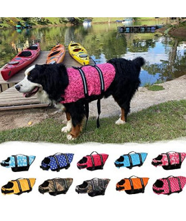Life Jackets for Dogs, Adjustable Dog Life Jacket Dog Life Vest for Swimming, Surfing, Boating, Water Sports Puppy Life Jacket with Reflective Stripes for Pool Beach (XXS-XXL)