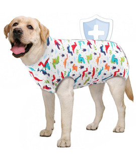 Aofitee Dog Recovery Suit, Surgical Recovery Suit For Dog Female After Spay, Dinosaur Dog Recovery Shirt For Abdominal Wounds, Anti Licking Dog Onesie Jumpsuit E-Collar Cone Alternative