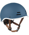 Retrospec Remi Kids Bike Helmet For Youth Boys Girls- Bicycle Helmet With Built-In Visor And Adjustable Reflective Straps For Skateboarding, Scooters, Rollerblading - Matte Navy - 49-53Cm