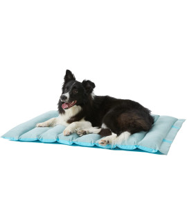 Zonli Outdoor Dog Bed For Large Dogs Travel Dog Bed For Summer Camping Dog Bed Outdoor Pet Bed, Waterproof, Machine Washable, Portable, Suitable For Outdoorsofacar Seatfloor(Blue, 48X36)