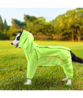 Purrrfect Life Dog Raincoat Hooded Slicker Poncho for X-Small to XXX-Large Dogs and Puppies
