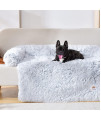 PAW ROLL Dog Calming Sofa Bed (Large, Light Gray)