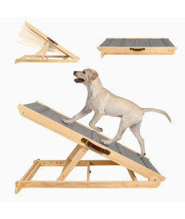 Adjustable Pet Ramp for All Dogs and Cats,42" Long and Adjustable from 14