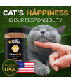 HAPPY GARDEN Cat Calming Treats for Anxiety Relief with Hemp - Calming Treats for Cats with Aggression Grooming and Travel Anxiety - Calming Chews for Cats are Made in USA (Pillows)