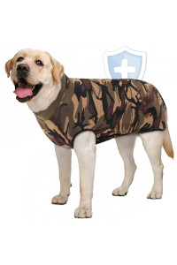 Aofitee Dog Recovery Suit, Surgical Recovery Suit For Dog Female Male After Surgery, Camo Printed Dog Recovery Shirt For Abdominal Wounds, Anti Licking Dog Onesie Jumpsuit E-Collar Cone Alternative