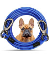 Tie Out Cable For Dogs,102030 50Ft Long Dog Leash ,Dog Runner For Yard Heavy Duty, Dog Chains For Outside, Sturdy Long Line Lead For Dogs Training Outdoor In Camping Or Yard (Blue,50Ft)