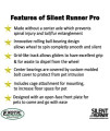 Silent Runner Pro | Sugar Glider Exercise Wheel (Black with Attachment)