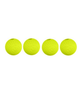 Chew King,Dog 3 Inch Supreme Rubber Balls (4-Pack)for Large Breeds