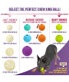 Chew King,Dog 3 Inch Supreme Rubber Balls (4-Pack)for Large Breeds