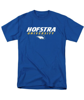 Hofstra University Official Stacked Unisex Adult T Shirt,Hofstra University, 5X-Large