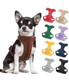 No Pull Lightweight Dog Harness: Adjustable Durable Breathable Mesh Pet Vest Harness With Soft And Comfortable Cushion, Easy To Clean, For Small Medium Large Dogs (S, Coca Mocha)