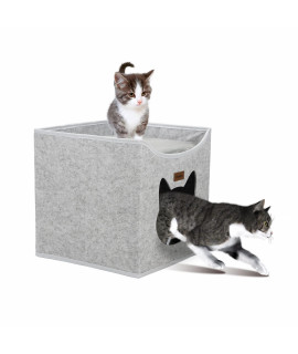 Geizire Cat House Cat Beds For Indoor Cats - Cat Tree Large Cat Cave, Cat House With Cute Interesting Opening Shape, Foldable Cat Hidewawy