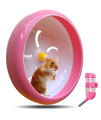 Hamster Wheel,Silent Hamster Wheel,Silent Spinner,Quiet Hamster Wheel,Super-Silent Hamster Exercise Wheel,Adjustable Stand Silent Spinner Hamster Wheel For Hamsters,Gerbils,Mice,Small Pet 7In (Pink C)