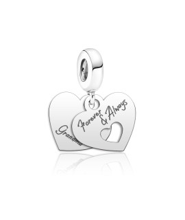 Queencharms Custom Charms Double Love Mom Son Daughter Sister Best Friend Charm Beads Come With Our Exclusive And Beautiful Designs