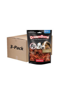 Dreambone Mini Chews With Real Beef, Rawhide-Free Chews For Dogs, Mini, 72 Count (3 Packs Of 24 Count)