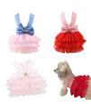 Small Dog Dress Female Tiny Puppy Clothes Girl Tutu For Dogs Dresses Harness Birthday Apparel