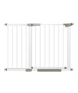Baby Gate For Stairs, Auto Close Safety Baby Gate, Extra Tall And Wide Child Gate, Easy Walk Thru Durability Dog Gate For The House, Doorways Automatically Closes Pressure Baby Gate (44-47In Width)